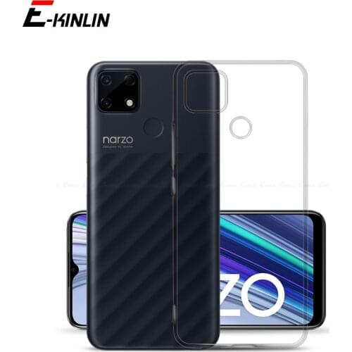 Clear Crystal Soft Silicone Back Full Cover For Realme Narzo 10 20 30 Pro 10A 20A 30A Ultra Thin Slim TPU Phone Case