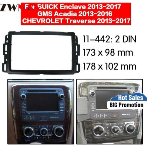 Car DVD Player frame For 2013-2017 Buick Enclave/ CHEVROLET Traverse 2017 Auto AC Black LHD RHD Auto Radio Multimedia NAVI
