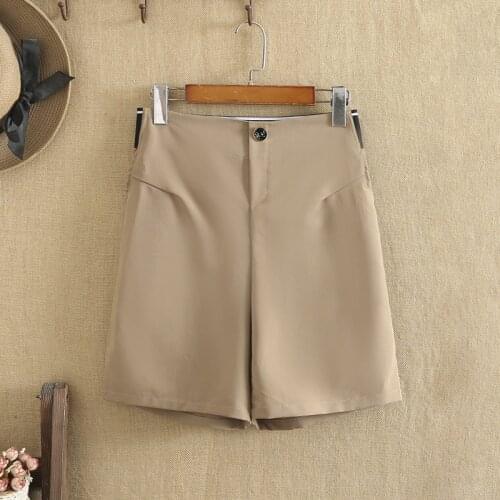 Plus Size Pants For Women High Waist Lower Back Elastic Waist High Quality Fashion Shorts Large Size Mini Shorts Summer Style