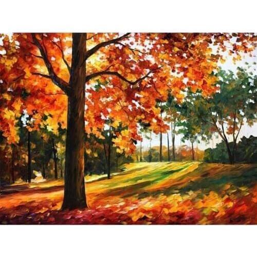 Contemporary art only wind hand painted knife paintings landscape oil on canvas High quality
