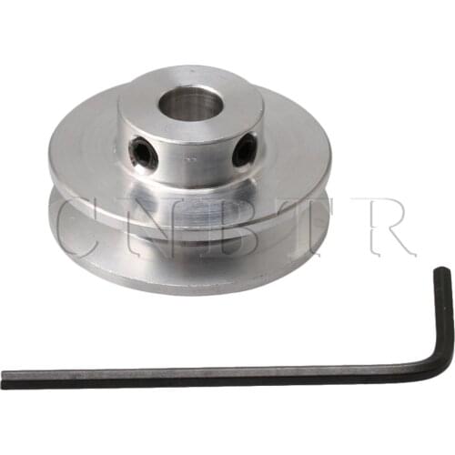 CNBTR V-Shape Pulley 7mm Hole Dia for 3-5MM PU Round Belt Drilling Machine