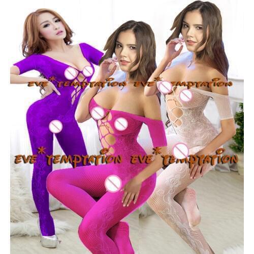 Plus size lingerie woman Nightgown Babydoll Underwear Translucent Chemises Teddies sleepwear costumes Crotchless Bodysuits A141