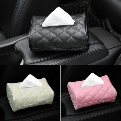 1 Pcs Car Tissue Boxes With Disposable Napkins Tissue Boxes Car Accessories Tissue Bag Organizer Car Decoration Auto Storage