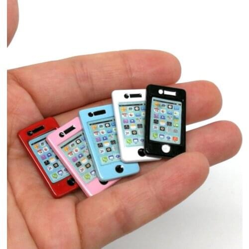 1pcs 1/6 Scale Mini Mobile Phone Model Dollhouse Miniature for blyth barbies bjd House Decoration Accessories Toys