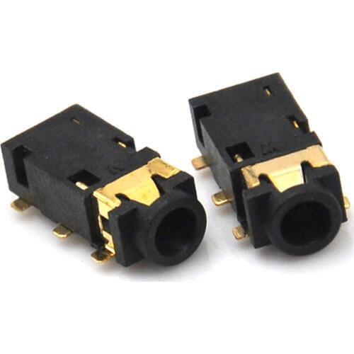 10pcs 2.5mm Female Audio Connector 6 Pin SMT SMD Stereo Headphone Jack Socket PJ-242