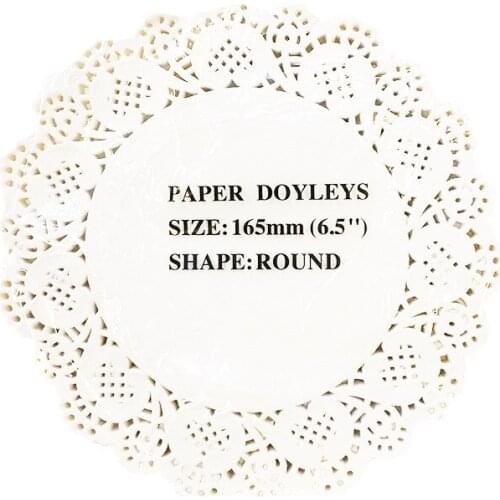 100pcs/Set Printing Round Mousse Cake Mats Paper Cupcake Dessert Displays Tray Wedding Cake Pastry Decorating Bakeware 16.5cm