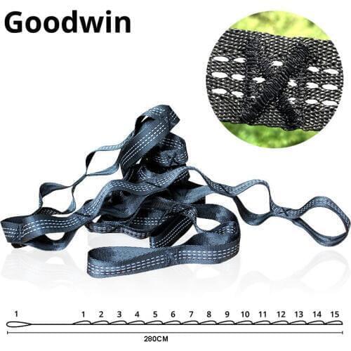 2 X 2.8M 2*2.5M Strong Strap Belt Hammock Tree Straps Hanging Straps Rope+2 Hooks quality first