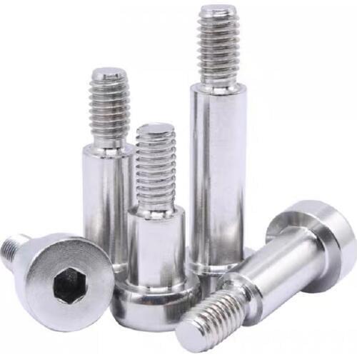 5PCS M3 M4 M5 M6 GB5281 304 Stainless Steel Hexagon Socket Plug Shoulder Screw Contour Shoulder Bolt