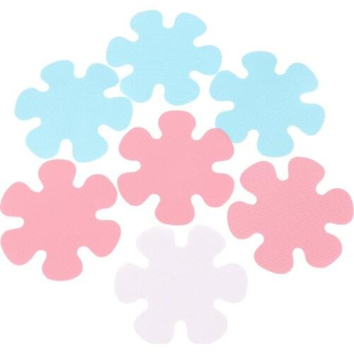 6Pcs Anti Slip Bathtub Stickers Bathroom Flower Self-Adhesive Non Slip Bathtub Decals Stickers Bath Shower Anti-Slip Stickers