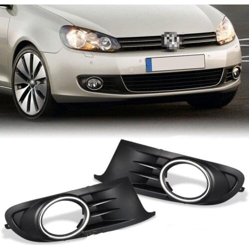 ABS Car Exterior Parts Front Bumper Fog Light Grill Grille Cover For Volkswagen Jetta 2010 2012 2013 2014 VW Golf 6 MK6 TDI TSI
