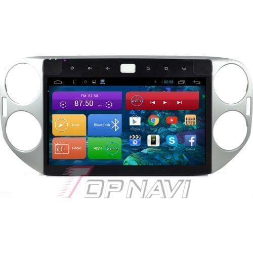 Topnavi 10.2" Quad Core Android 6.0 Car Audio GPS for Tiguan 2013 2014 2015 Autoradio Multimedia Audio Stereo,NO DVD In Dash