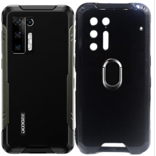 Cases for Doogee S97 Back Ring Holder Bracket Phone Case Cover for Doogee S97 Pro Phone TPU Soft Silicone Bags