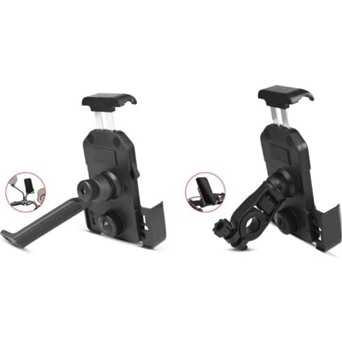 Bike Mobile Phone Holder Stand ABS+304Steel Cycling Bicycle Anti-slip Bracket