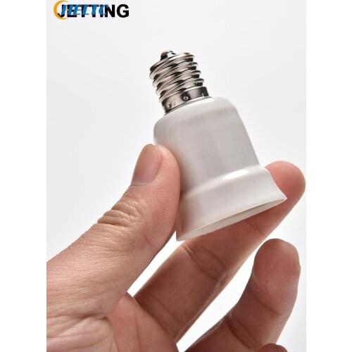 E17 to E27 Socket Base LED Halogen CFL Light Bulb Converter Adapter Holder