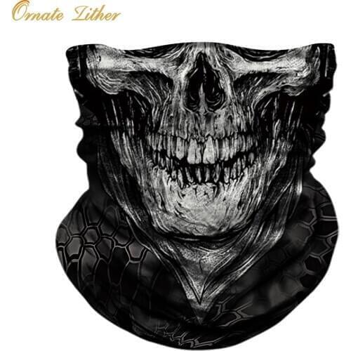 3D Camouflage Bandana Military Scarf Mask Braga Cuello Skull Venom Headband komin na twarz Neck Warmer Face Shield Bandama Women