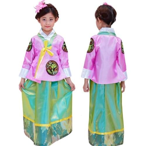 Girls Korean Hanbok Traditional Costumes Ancient Asia Elegant Hanbok Palace Korean Wedding Oriantal Dance Costume Stage Cosplay