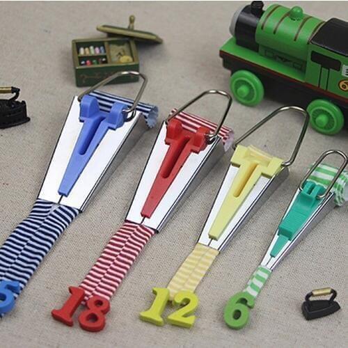 4pcs Splicing Cloth Tool Set Sewing Accessories Bias Tape Makers Binding Sewing Quilting Hemming Sewing Tool 6mm 12mm 18mm 25mm