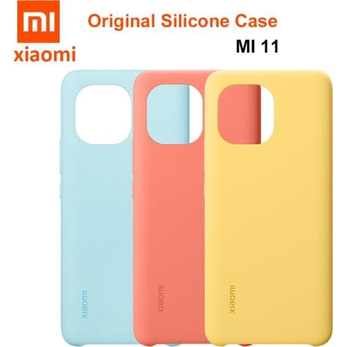 Original Xiaomi Mi 11 Case Matte Silicone Soft PU Leather Slim Case For Xiaomi 11 Cover For Xiaomi Mi 11 back Case