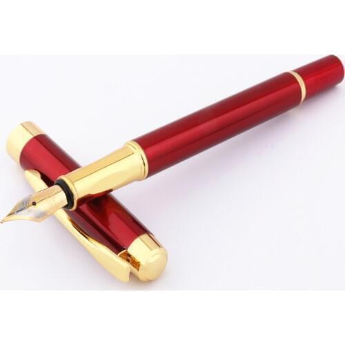 Luxury quality 7022 Red wine color Business office Smooth Medium Nib Fountain Pen New