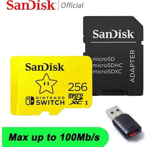 SanDisk NINTENDO SWITCH Micro SD 128GB Micro SD 64GB Flash Memory Card SD/TF Flash Card 256GB For Microsd TF Game Expansion Card