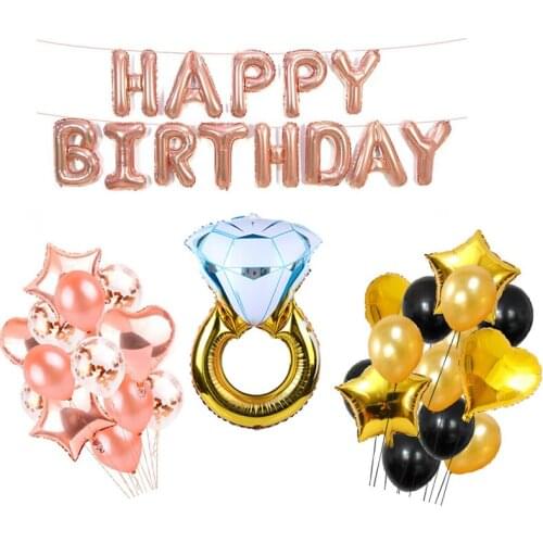 Heart Love Sphere Sequins Shape Latex Wedding Birthday Anniversaries Party Set Decor Table Support Balloon