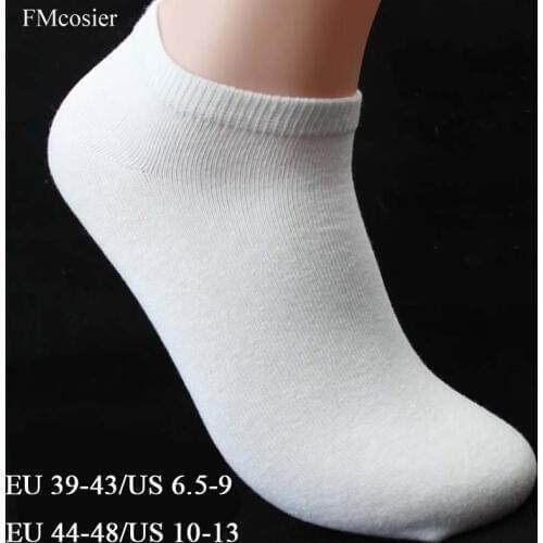 10 Pairs Summer Cotton Big Breathable men Large Casual size Boat Socks Short Ankle Weed Male Sokken Calcetine Soft Sports 46 45