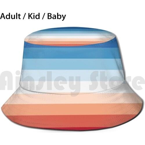 Flag Gradient Sun Hat Foldable UV Protection Gradient Ombre Red To Blue Flags France America 4th Of July Red White And