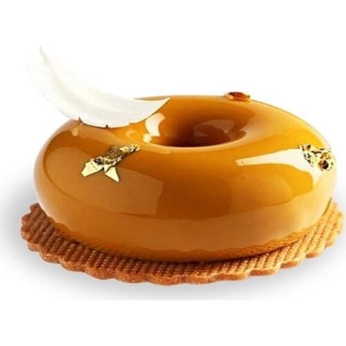 Donuts Shaped Silicone Mold Cake Mousse Baking Form Pan Chocolate Chiffon Cake Moulds Kitchen Pastry Accessories