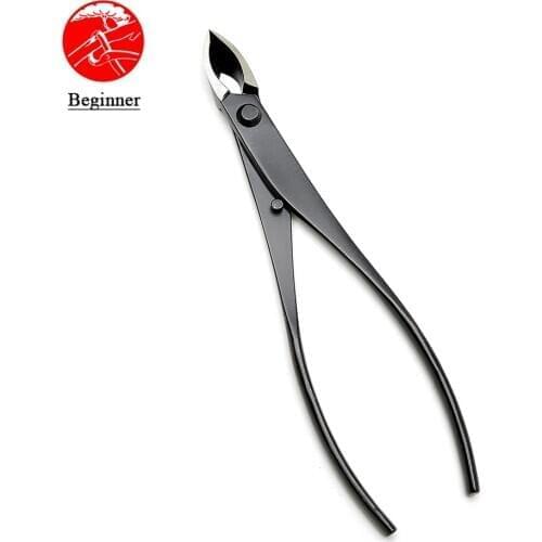 Beginner grade carbon steel 185 mm carbon steel narrow edge cutter straight edge branch cutter only for small size bonsai trees