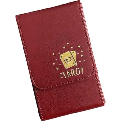 Capacity Tarot Cards Box PU Leather Tarot Case Container Collection CCG MTG Board Game Card Sleeve Holder Box