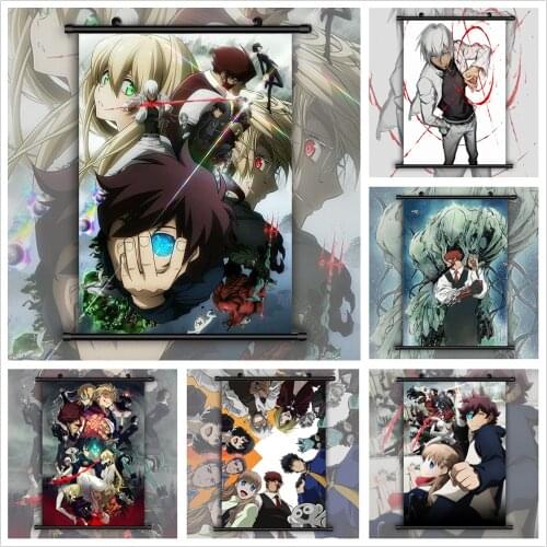 WTQ Kekkai Sensen Blood Blockade Battlefront Retro Poster Canvas Painting Anime Posters Wall Decor Wall Art Picture Home Decor