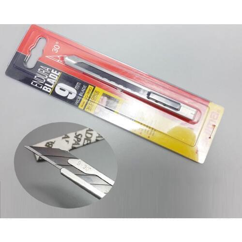 9mm Japan Knifejajima 30 Degree Stainless Steel Knife With 3 Pieces Retractable Blade For Car Wrap LC-390