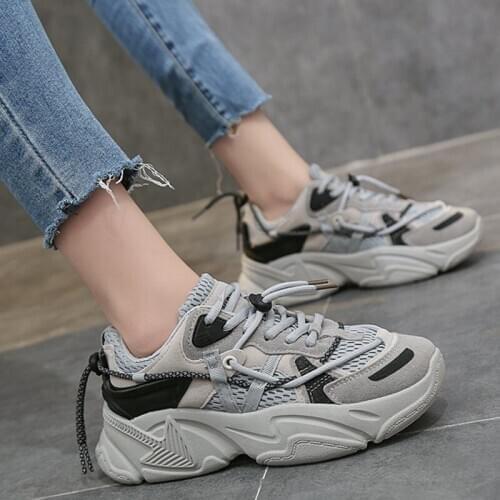 New Women Sneaker Fashion Breathble Vulcanized Shoes Platform White Casual Shoes Tenis Feminino Zapatillas Mujer