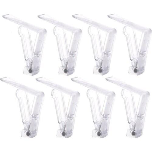 1PC Transparent Plastic Tablecloth Clip Spring Desktop Cloth Clip Clip Suitable For Family Party Picnic Multi-Purpose Clip