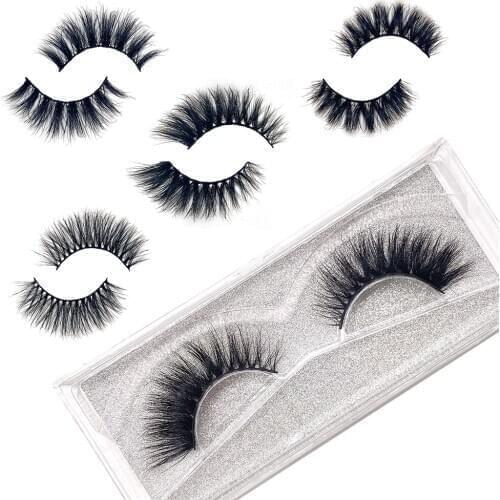 15~22mm 6D Make Up Eyelashes Cross Fluffy Natural And Dense Siberian Mink Fox Beaver Hair Wedding Important Places A14 A19
