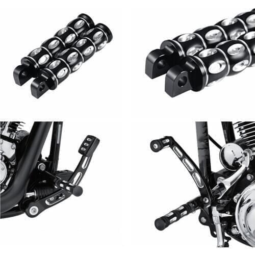 2PCS Edge Cut Style Foot Pegs for Harley Davidson Street 500 XG500 Street 750 XG750 Motorcycle Footrests Foot Pegs Foot