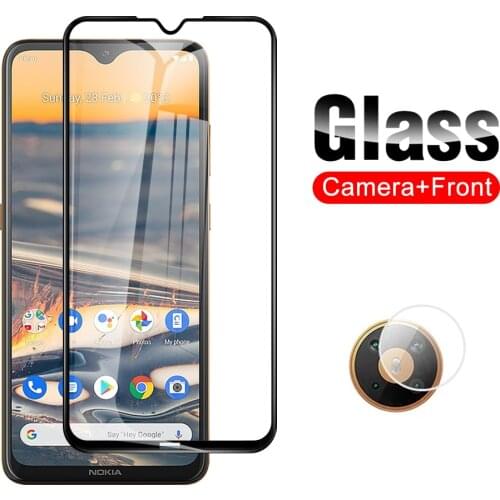 2 in 1 Tempered Glass For Nokia 5.4 5.4 3.4 Camera Lens Glasses Protector Protective Clear Phone Safety Screen Full Cover Film