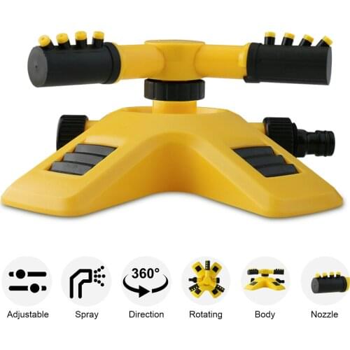 360 Auto Garden Lawn Sprinkler System Garden Watering Patio Yard Garden Hose Irrigation System