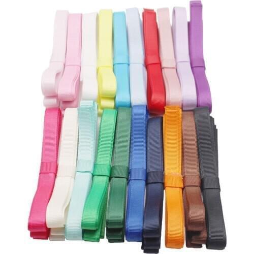 40 Yards 0.35 Inch Grosgrain Ribbons Fabric Ribbons Gift Wrapping, DIY Bow Hair Accessories (20 x 2yd)