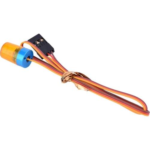 AUSTAR AX-511Y Yellow Circular Ultra Bright LED Light Strobing-blasting Flashing Fast-slow Rotating Mode for RC Car Model