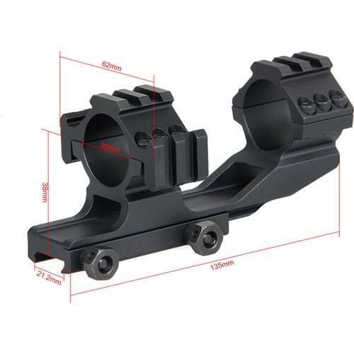 PPT Tactical 30mm double ring cantilever mount with rails scope ring mount GZ22-0242