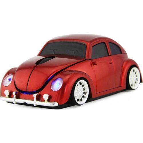 New Creative Wireless Mice Beetle Shaped Golden Turtle Car Mouse USB Interface 2.4GHZ 1000DPI Wireless Transmission Frequency