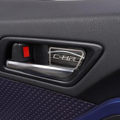 Carstyling for Toyota CHR C-HR 2018 2019 2020 Car Interior Door Handle Cover Sticker Stainless Steel Accessories