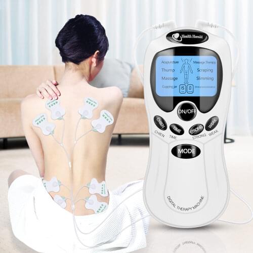 Tens Muscle Stimulator Acupuncture Body Massage Digital Therapy Massager 8 Models Electric herald Machine Electrostimulator