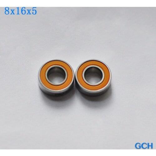 For Fishing Reel 2PCS 8X16X5mm S688 2OS CB SRL ABEC7 INOX Hybrid Ceramic Bearings By GCH
