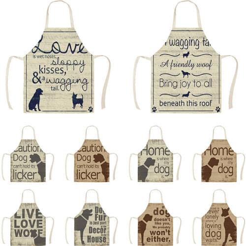 Dog pattern For home and kitchen Apron for children kids apron Child apron goods for home kitchen Men kitchen apron aprons apron