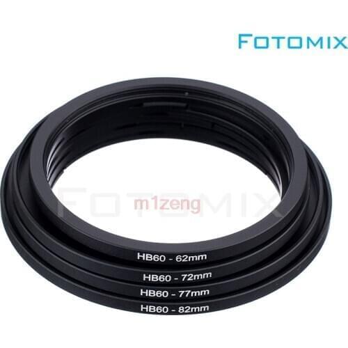 HB60-62/67/72/77/82mm Bayonet B60 60-62/67/72/77/82 Step Up Screw lens Filter Thread adapter for Hasselblad Bay 60 camera