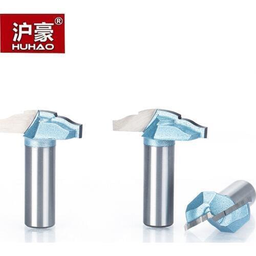 HUHAO 1/2" Shank Router Bits for Wood Door Pattern Sculpture Endmill Woodworking Carving Tunstem Carbide Milling Cutter