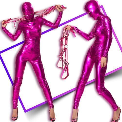New Gogo Dancer Costume Roupa Feminina Party Spandex Elastic Jumpsuit Nightclub Performance Clothing Stage Costume VDB920
