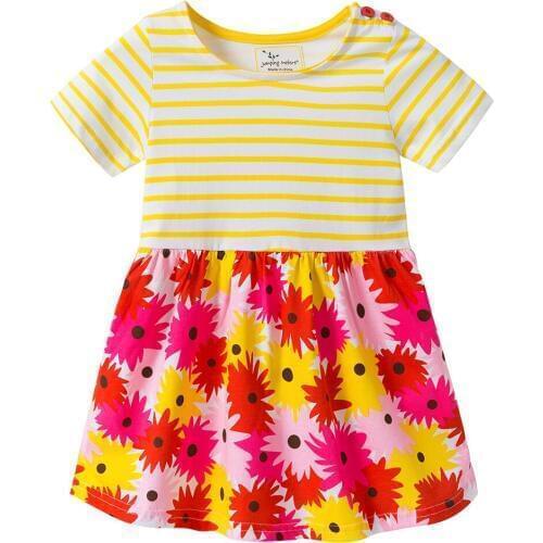 Summer kids dresses for girls Casual Striped print sunny girls dress 2019 toddler girl dresses Pageant party Chidlren Clothes